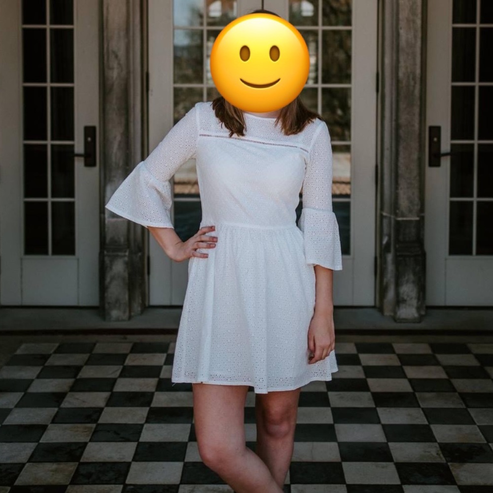 Jack by BB Dakota Cream Eyelet Dress